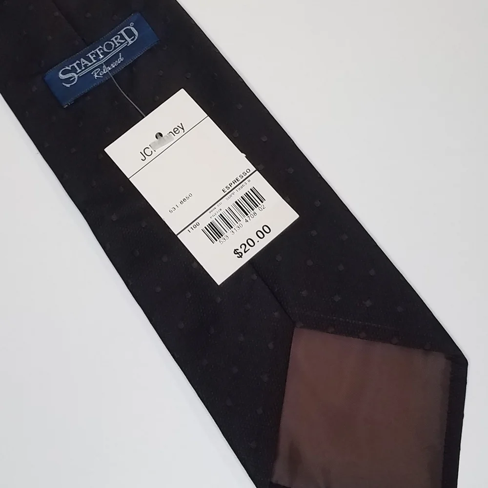 Stafford Men's Tie Relaxed Brown JcPenney